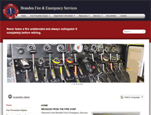 Tablet Screenshot of brandonfire.ca